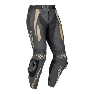 IXON VORTEX PANT 2 pánské kožené moto kalhoty černá/hnědá