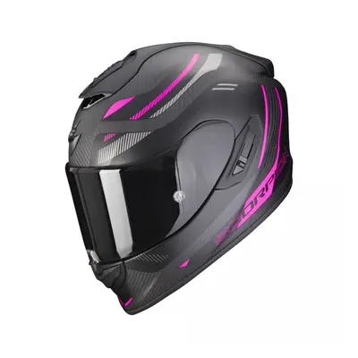 SCORPION EXO-1400 EVO CARBON AIR KYDRA moto přilba matná černá/růžová