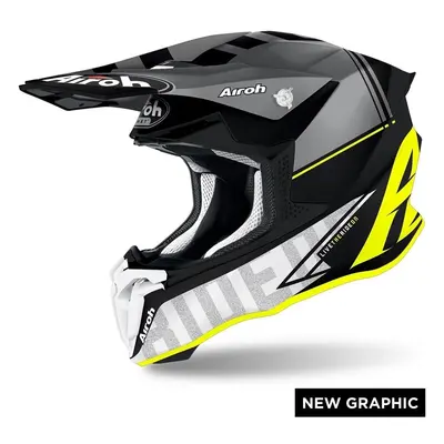 AIROH TWIST 2.0 TECH TW2T31 off-road žlutá moto helma černá/žlutá