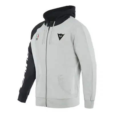 DAINESE RACING SERVICE FULL ZIP HOODIE mikina šedá/černá