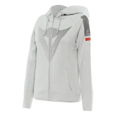 DAINESE FADE LADY FULL ZIP HOODIE dámská mikina šedá/červená