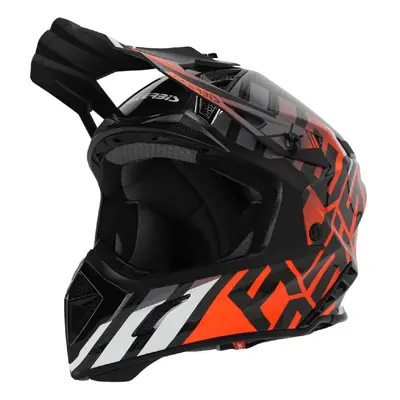 ACERBIS STEEL CARBON 22-06 přilba černá/fluo oranž černá/oranžová