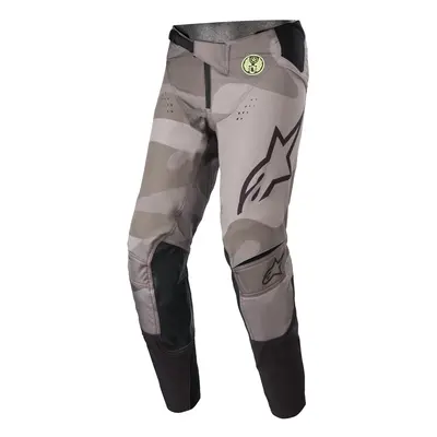 ALPINESTARS TECHSTAR kalhoty šedá/černá/žlutá