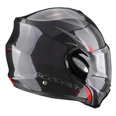 SCORPION EXO-TECH EVO CARBON TOP moto přilba černá/červená