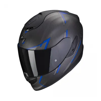 SCORPION EXO-1400 EVO CARBON AIR KENDAL moto přilba černá/modrá