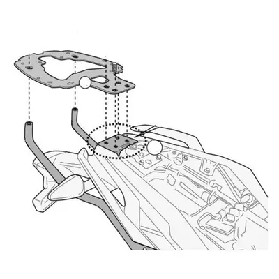 KAPPA KR5125 nosič kufru BMW G 310 R (17-20) černá