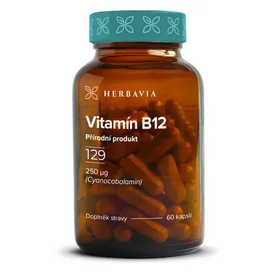 Vitamín B12- přírodní produkt - 60 kapslí / Herbavia.cz