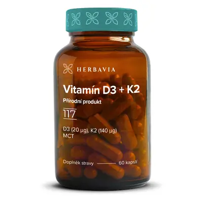 Vitamín D3 přírodní produkt - 60 kapslí / Herbavia.cz