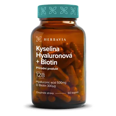 Kyselina hyaluronová + Biotin - 60 kapslí / Herbavia.cz- doplněk stravy