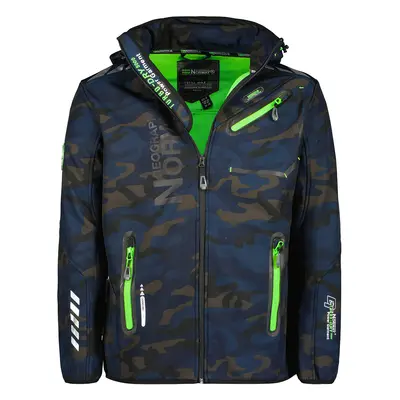 Pánská softshellová bunda GEOGRAPHICAL NORWAY Royaute Camo Barva: Modrá