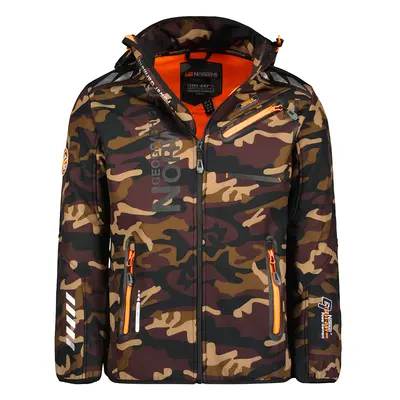 Pánská softshellová bunda GEOGRAPHICAL NORWAY Royaute Camo Barva: Oranžová