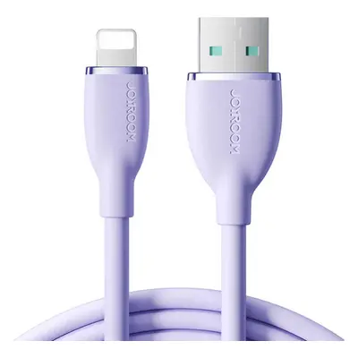 Joyroom Kabel barevný 3A USB na Lightning SA29-AL3 / 3A / 1,2 m (fialový)