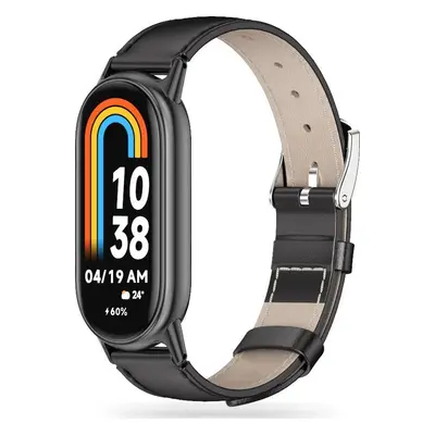 TECH-PROTECT LEATHERFIT XIAOMI SMART BAND 8 / 9 / NFC BLACK