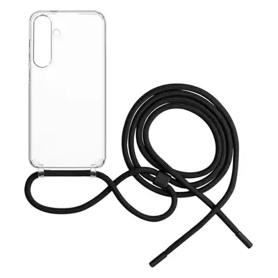 Pouzdro FIXED Pure Neck s černou šňůrkou na krk pro Samsung Galaxy S24+