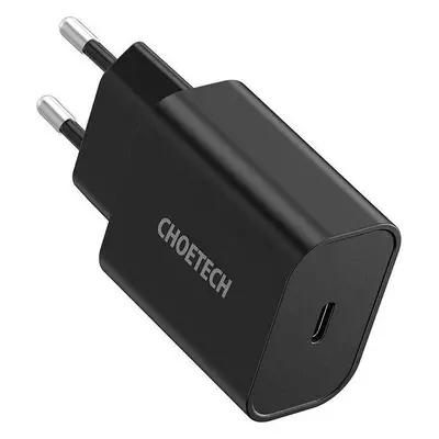 Síťová nabíječka Choetech Q5004 EU USB-C, 20 W (Černá)