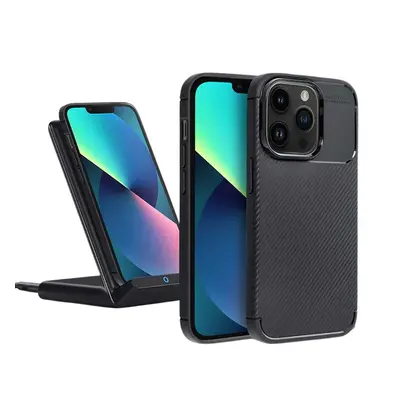 Kryt Clearo Carbon Premium Armor, Black - pro iPhone 13 Pro