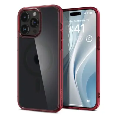 Spigen Ultra Hybrid MagSafe, frost deep red - iPhone 15 Pro