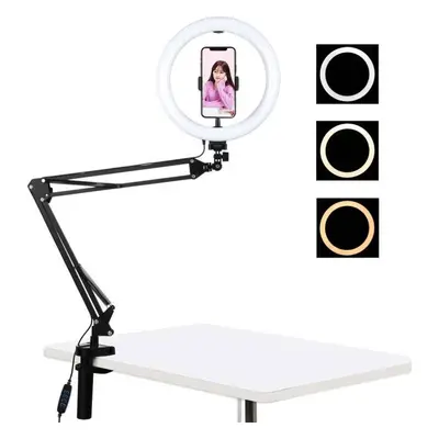 Puluz 26cm LED Vlogging Ring se stojanem s ramenem na stůl PKT3090B