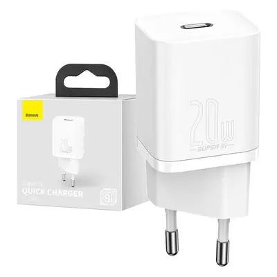 Baseus wall charger Super Si PD 20W 1x USB-C white