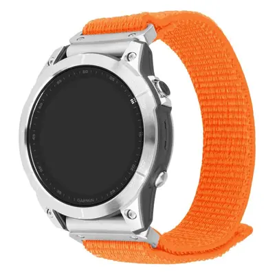 Nylonový řemínek FIXED Nylon Sporty Strap pro Garmin QuickFit 26mm, oranžový