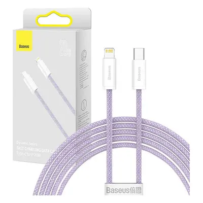 Kabel USB-C pro Lightning Baseus řady Dynamic, 20 W, 2 m (fialový)