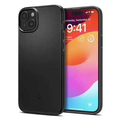 Spigen Thin Fit, black - iPhone 15