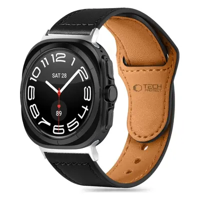 TECH-PROTECT řemínek LEATHERFIT SAMSUNG GALAXY WATCH ULTRA (47MM) BLACK