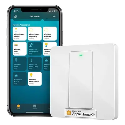 Chytrý nástěnný vypínač WiFi MSS550X EU Meross (HomeKit)