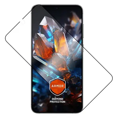 Prémiové ochranné tvrzené sklo FIXED Armor s aplikátorem pro Samsung Galaxy S24, černé