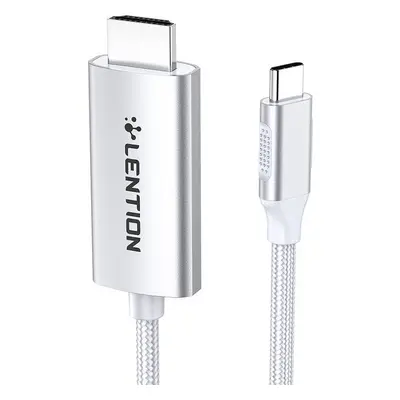 Lention Kabel USB-C na 4K60Hz HDMI, 3 m (stříbrný)