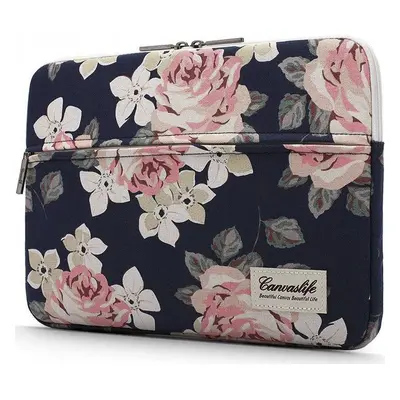 CANVASLIFE SLEEVE LAPTOP 13-14 NAVY ROSE