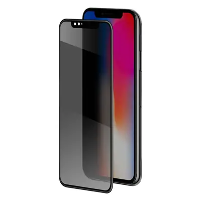 Ochranné tvrzené sklo Clearo Privacy 3D pro Apple iPhone XS Max (sklo do hran displeje), ztmavov