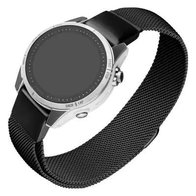 Síťovaný nerezový řemínek FIXED Mesh Strap pro Garmin QuickFit 20mm, černý