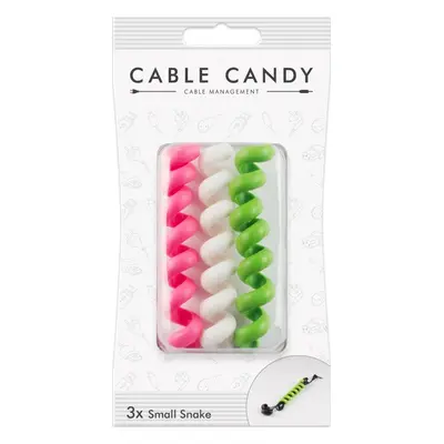 MLINE Kabelový organizér Cable Candy Small Snake, 3 ks, různé barvy