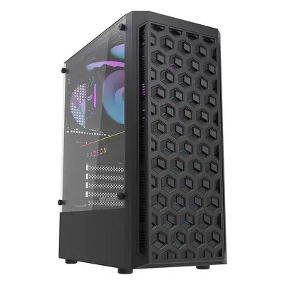 Počítačová skříň Darkflash DK300M Micro-ATX se 3 ventilátory (černá)