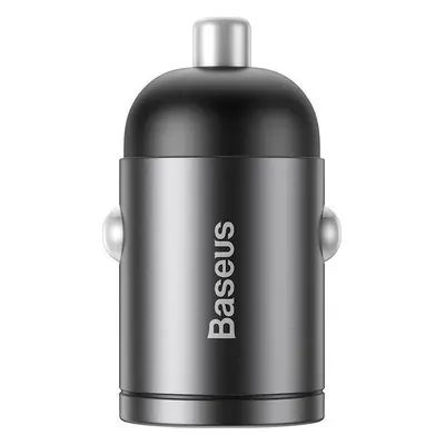 Baseus Tiny Star Mini Quick Charge Autonabíječka USB port 30W šedý