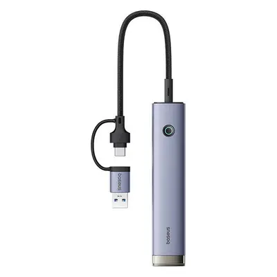 Rozbočovač 4v1 Baseus UltraJoy USB-A&USB-C na 4xUSB3.0+USB-C (šedý)