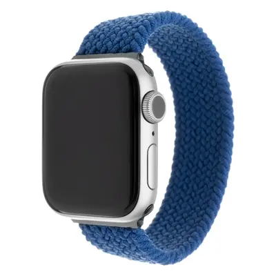 Elastický nylonový řemínek FIXED Nylon Strap pro Apple Watch 38/40/41mm, velikost L, modrý