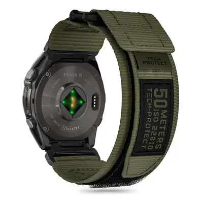 TECH-PROTECT SCOUT PRO GARMIN FENIX 5 / 6 / 6 PRO / 7 / 8 (47 MM) / E MILITARY GREEN