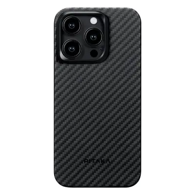 Pitaka MagEZ 4 1500D case, black/grey twill - iPhone 15 Pro Max