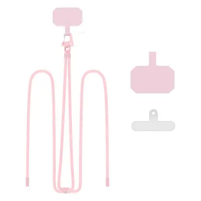 Šňůrka / Popruh na telefon TECH-PROTECT C5S ROPE CROSSBODY STRAP BABY PINK