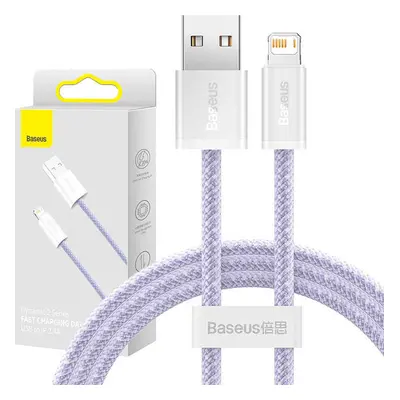 Kabel USB pro Lightning Baseus řady Dynamic 2, 2,4 A, 1 m (fialový)