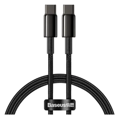 Baseus Tungsten Gold Kabel Type-C to Type-C 100W 1m (černý)