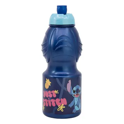 Sportovní láhev pro děti STOR 75032 400 ml Stitch Palms (modrá)