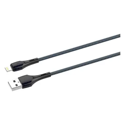 LDNIO LS521, 1m kabel USB - Lightning (šedomodrý)