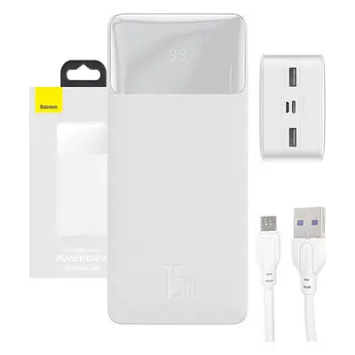 Powerbanka Baseus Bipow 30000mAh, 15W (bílá)