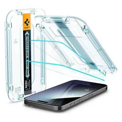 Tvrzené sklo SPIGEN GLAS.TR ”EZ FIT” 2-PACK IPHONE 15 PRO MAX CLEAR