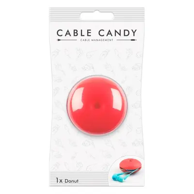 MLINE Kabelový organizér Cable Candy Donut, růžový