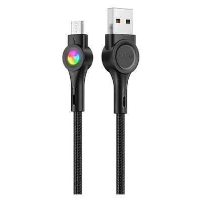 Vipfan Kabel USB-Micro USB VFAN Colorful X08, 3A, 1,2 m (černý)