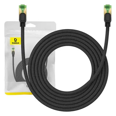 Opletený síťový kabel cat.8 Baseus Ethernet RJ45, 40 Gb/s, 3 m (černý)